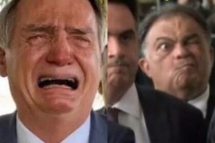Flávio Bolsonaro emocionado ao lado de Tarcísio de Freitas em vídeo tirado de contexto