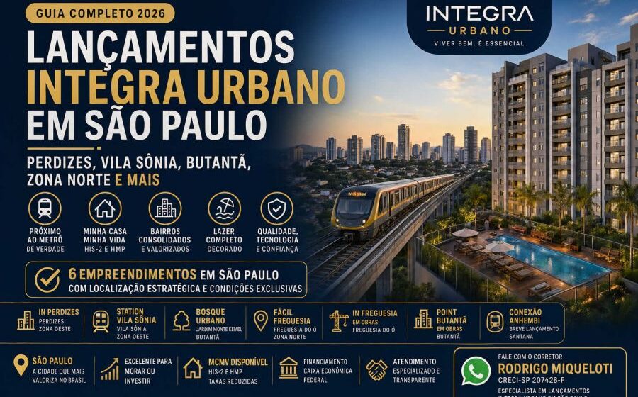 Vila Sônia São Paulo canteiro obras torres residenciais lançamento imobiliário metrô 2030