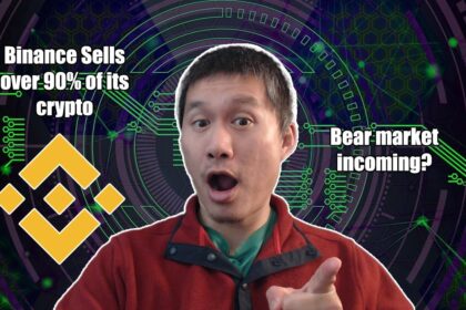 Logotipo da Binance com escudo de segurança digital e gráfico de recuperação de 90% dos US$ 6,3 bi