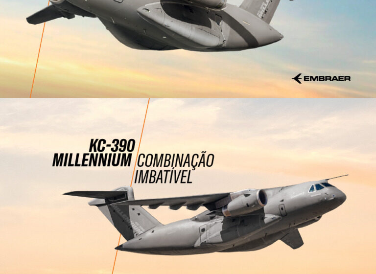 KC-390 Millennium português em voo certificado para reabastecer caças espanhóis da OTAN