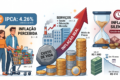 Gráfico comparando rentabilidade de investimentos prefixados, IPCA+ e CDI com inflação alta