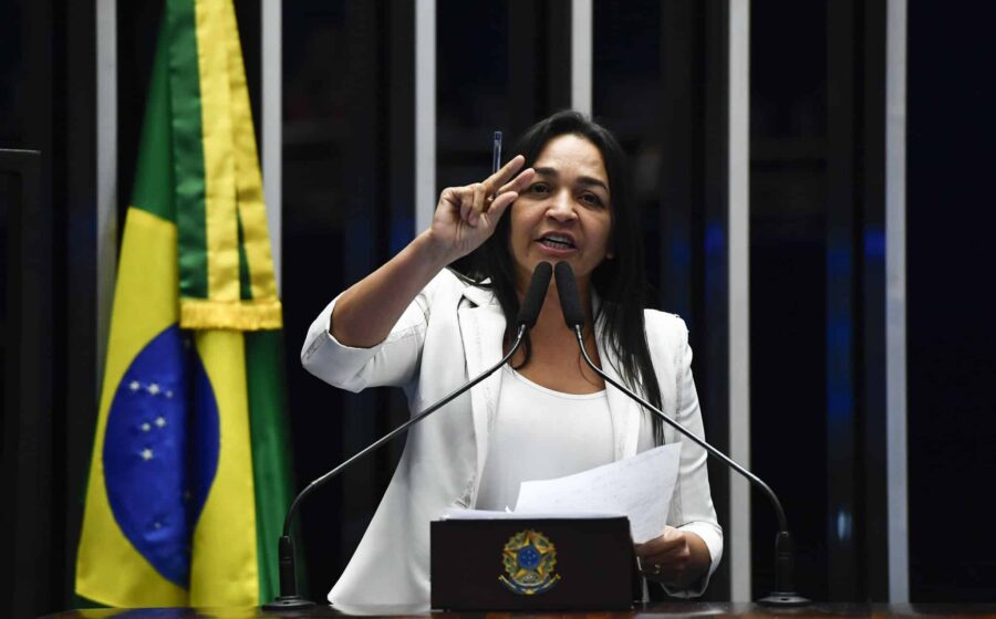Senadora Tereza Cristina discursa no Senado, desafia partido e anuncia candidatura à Presidência da Casa