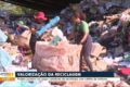 Estudantes recolhendo recicláveis em gincana escolar Porto Velho