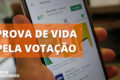 Idoso vota em urna eletrônica comprovando vida ao INSS nas eleições 2026