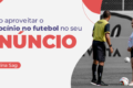 Logotipo do YouTube sobre fundo de estádio de futebol vazio, simbolizando ausência de patrocínios de apostas
